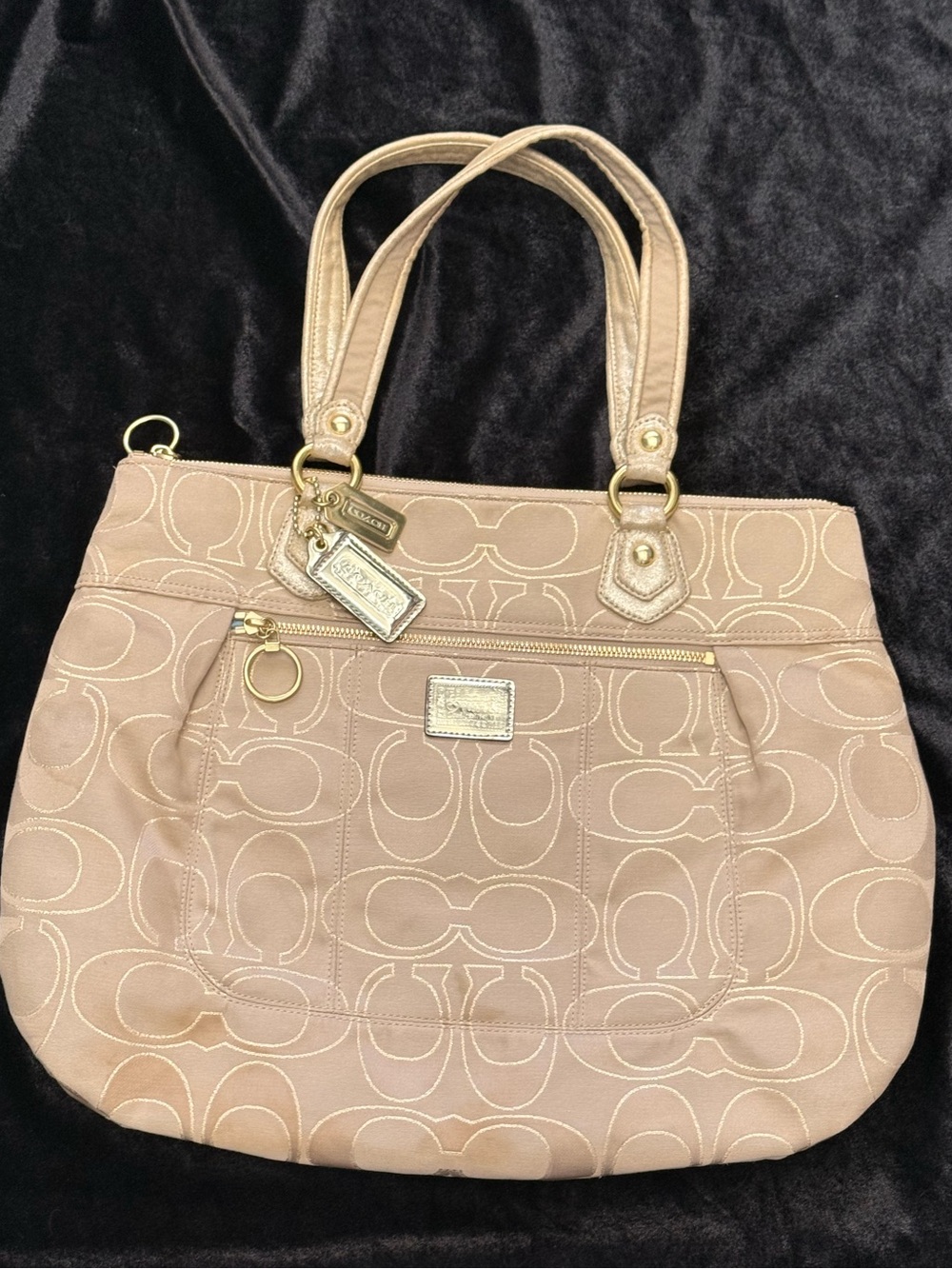 Coach Poppy Signature glam tote bag - Gem